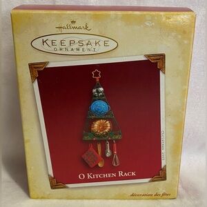 5/$25~2005~Hallmark~O Kitchen‎ Rack~Ornament